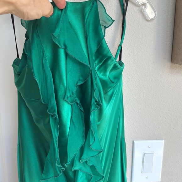 BEACH WEDDING Gorgeous Green Silk Mermaid Dress - Medium - Worn Once! - Picture 13 of 13